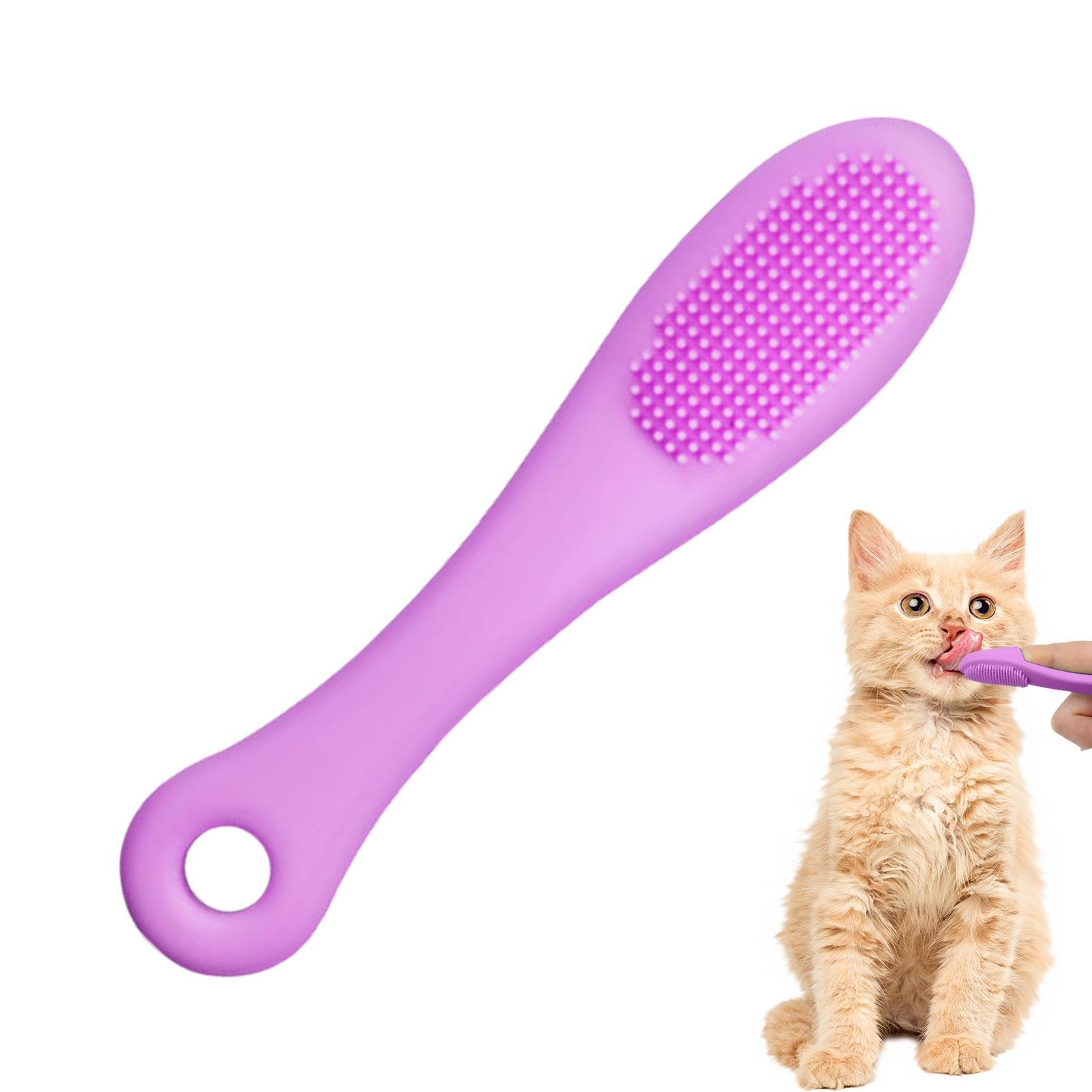 Cat Chin Brush,Silicone Scrubber For Cats Chin,Cat Toothbrush,Cat Brush,Grooming Chin Scrubber Soft Chin Brush,Non-Slip Multifunctional Finger Pet Supplies Cleaning Brush For Cats & Dogs