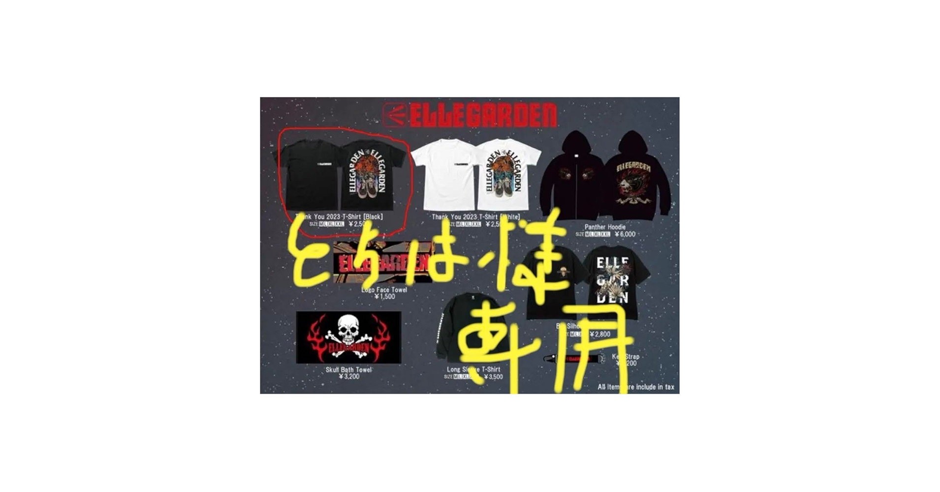 ELLEGARDEN Thank You 2023 Tシャツ 黒 エルレガーデン Amazon.co.jp: ELLEGARDEN Thank You 2023 Tシャツ L 黒 : ホビー