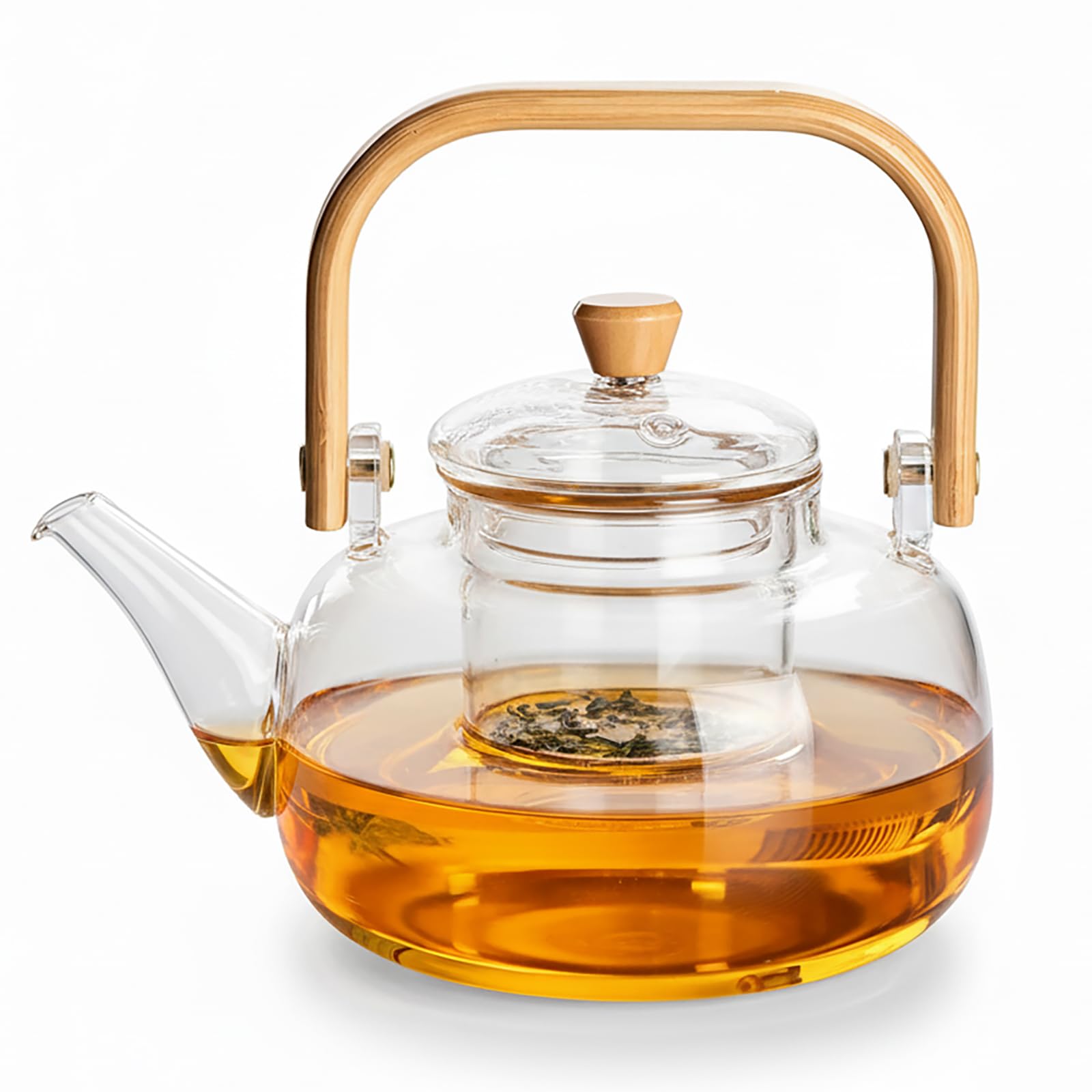 Amazon | FGIUKC ティーポット 耐熱 ガラス 急須 大容量 1000ml 3-4人