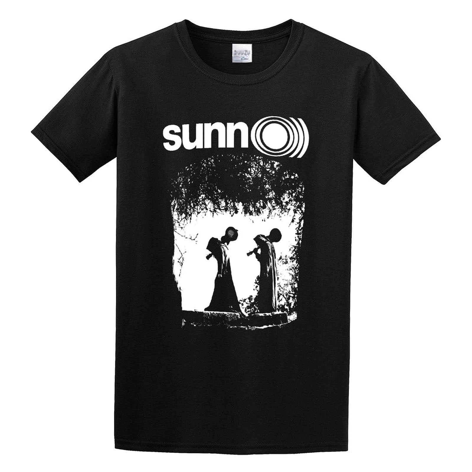 Sunn O Doom Band Sunn O Doom Band Graphic Top Printed Tee Shirt Mens T Shirt Black XL
