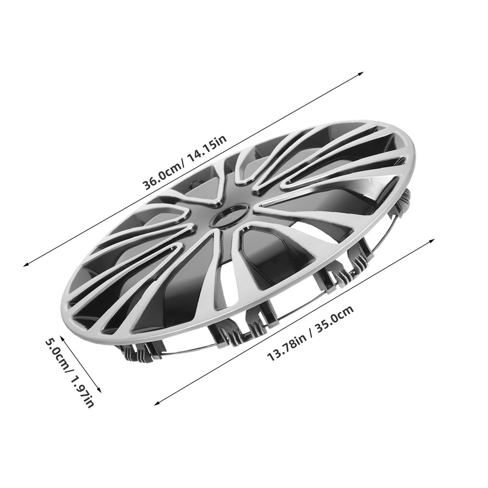 Enjoliveur De Roue De Remplacement Universel De 13 Pouces Couvre-Jante Décoratif Accessoires Extérieurs pour Voiture Camion
