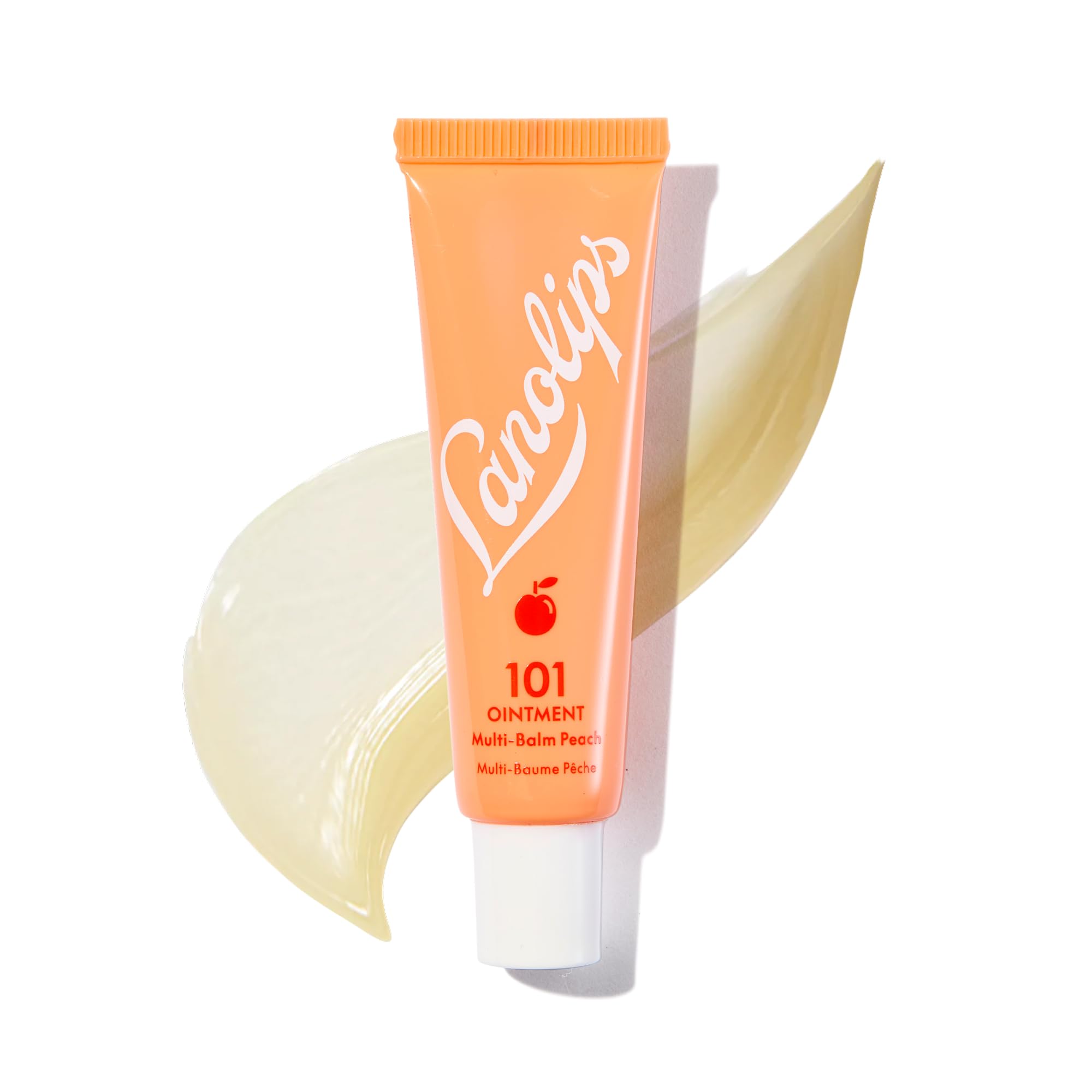101 Ointment - Lanolin Lip Balm for Smooth, Hydrated & Healthy Lips - Multipurpose Ointment with Lanolin Oil for Dry Cuticles & More - Peach (0.52 oz)