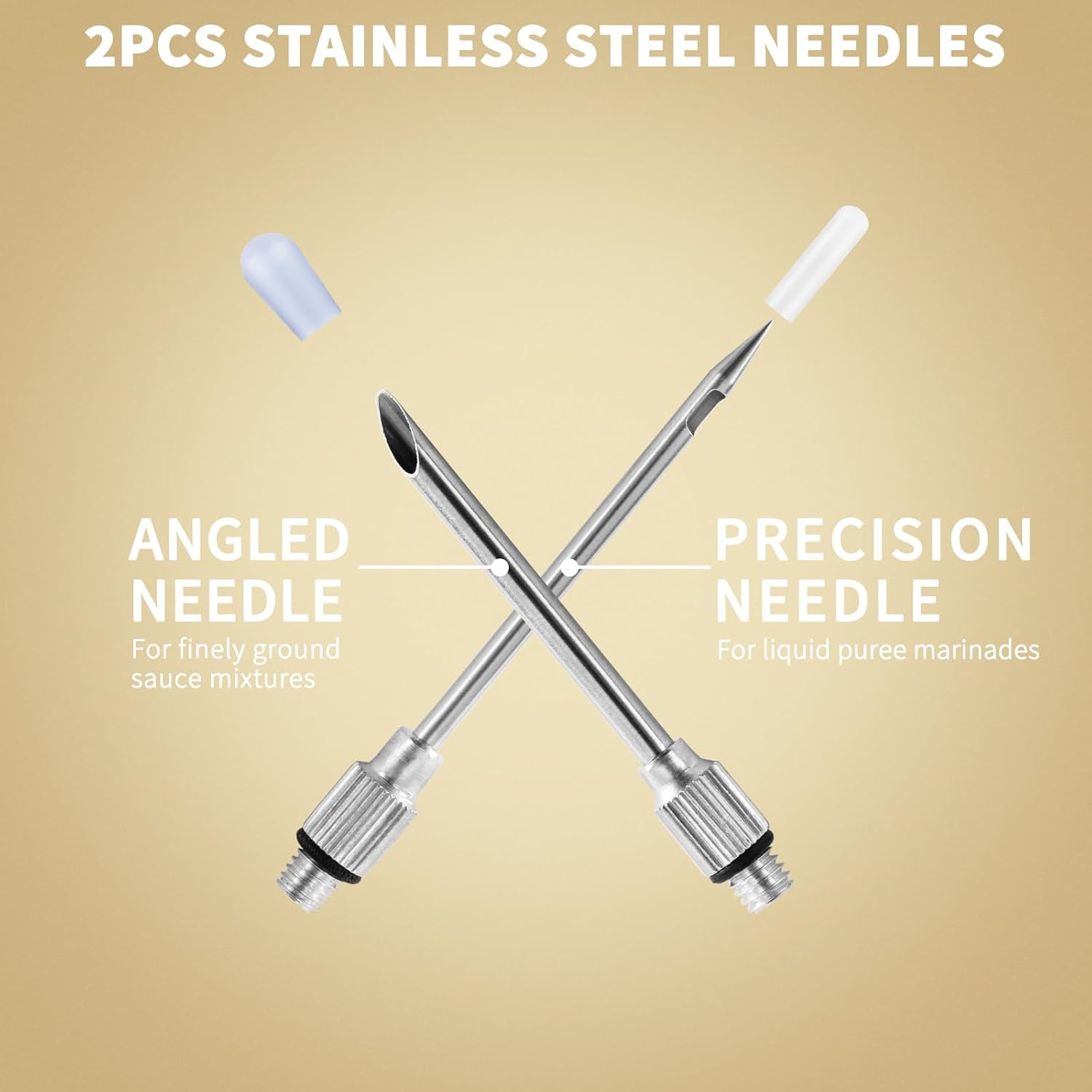 Turkey Baster With Cleaning Brush, Stainless Steel Baster Tool for Cooking | Baster Syringe for Roaster Turkey, Include 2 Meat Marinade Injector Needles for Thanksgiving
