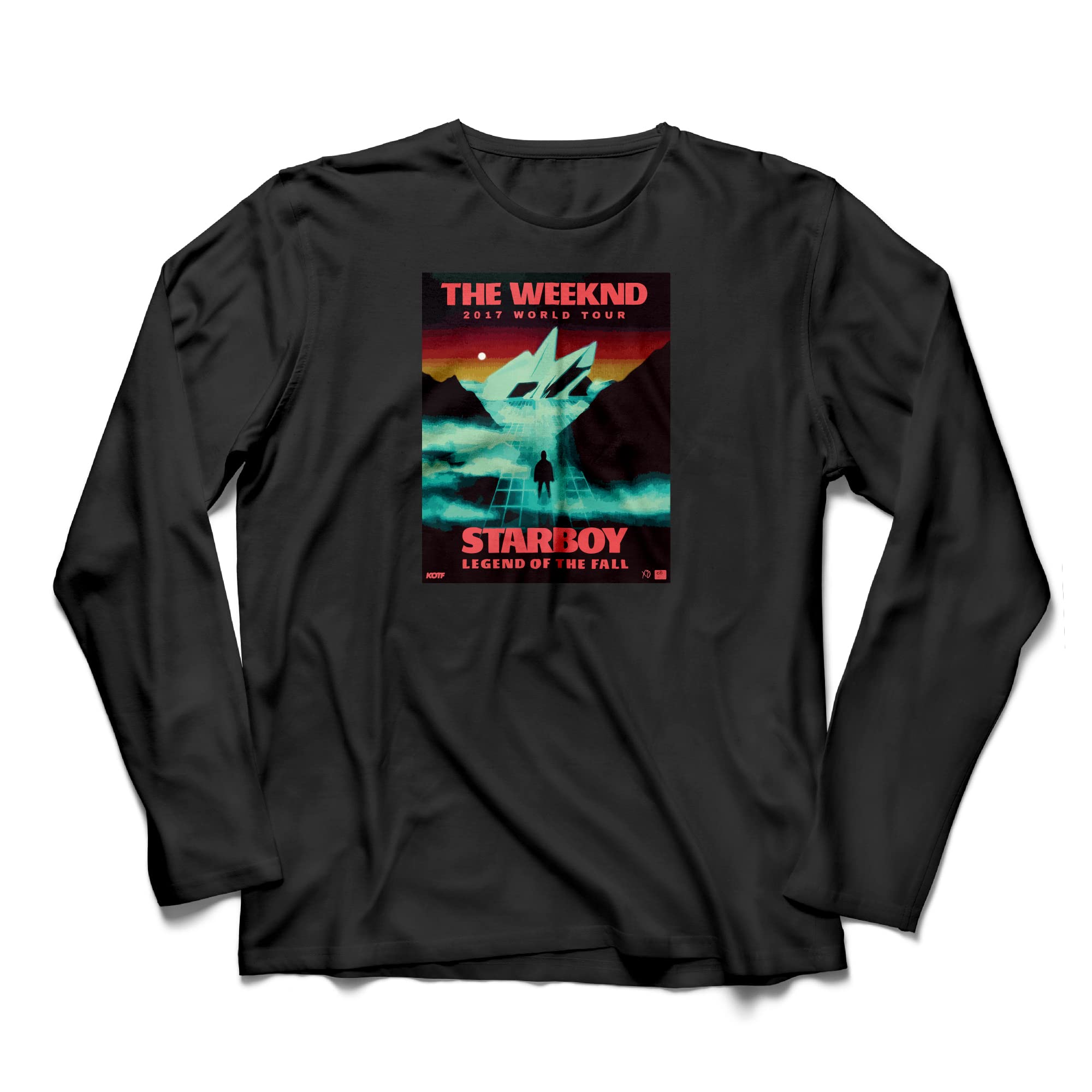MOGULThe Weeknd Legend of The Fall Tour Unisex Cotton Crewneck Full Sleeves Tee