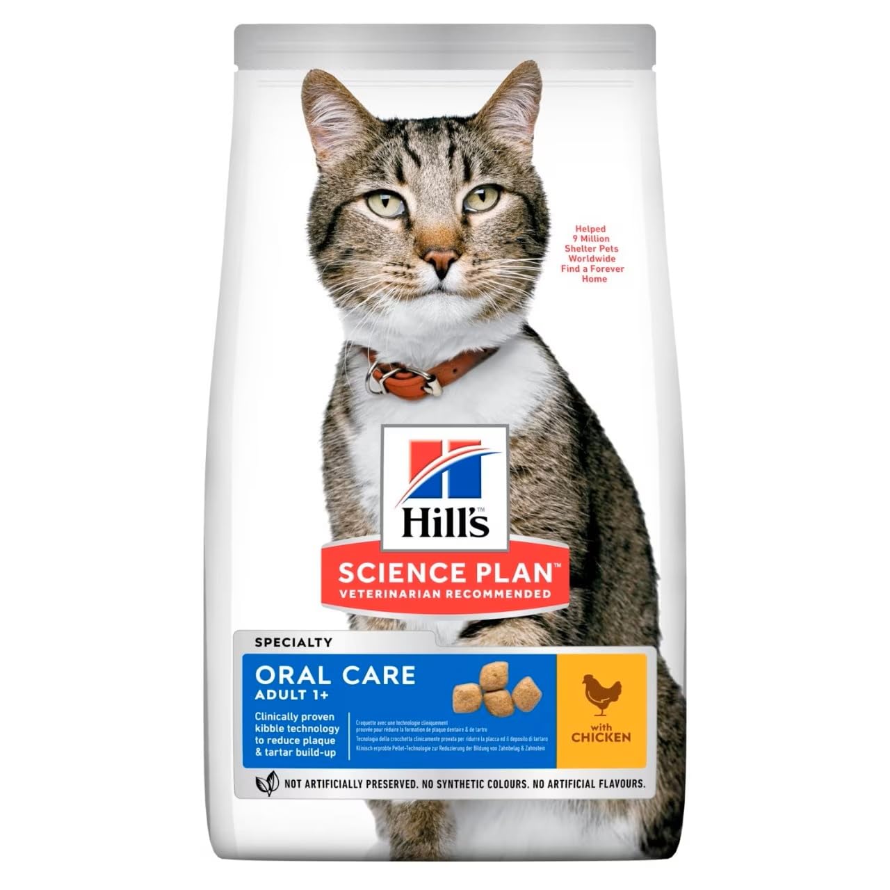 Hill'sScience Plan Chicken Feline Oral Adult Dry Cat Food - 1.5KG