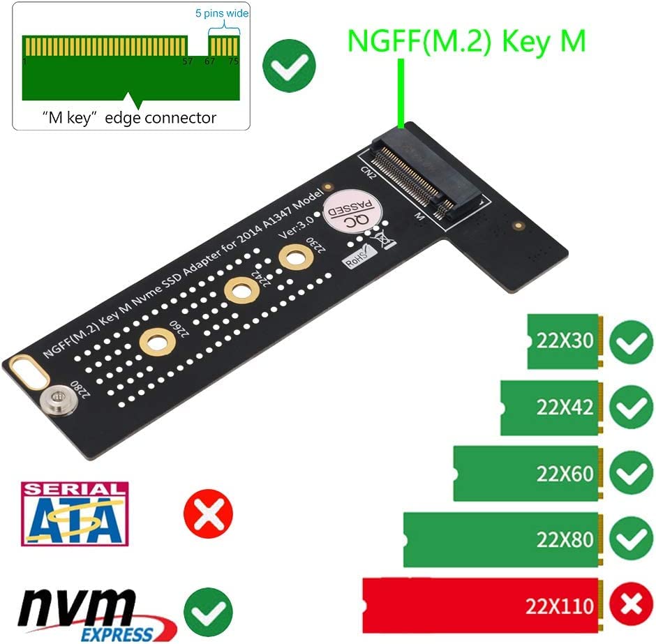 Amazon.in: Buy ETZIN M.2 NGFF NVMe SSD Card for Upgrade Mac mini
