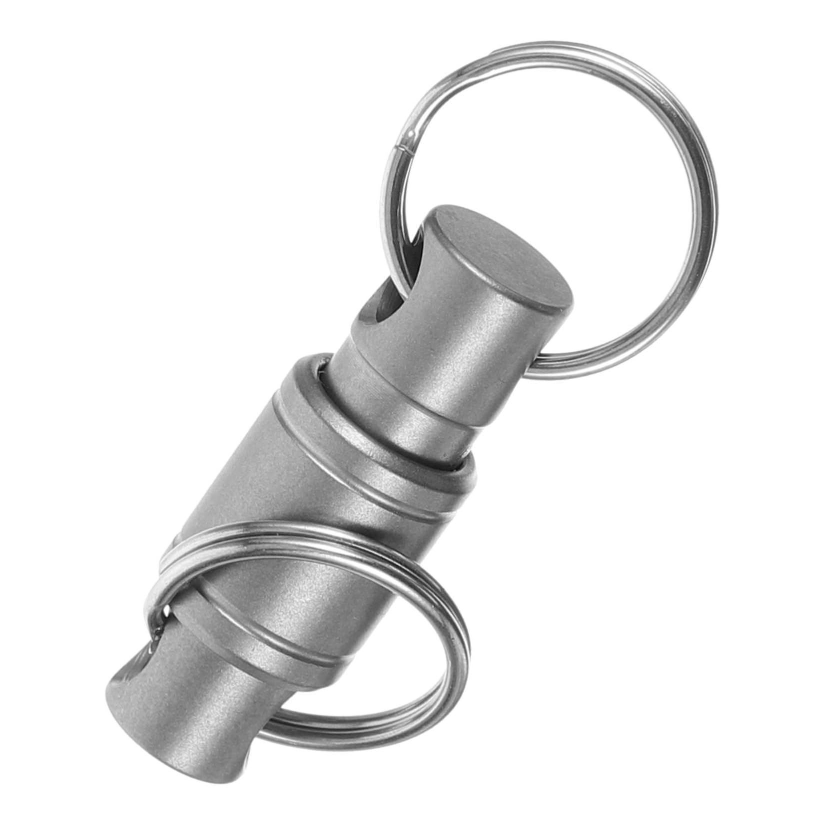 TOYANDONA Anillo De Herramientas del Llavero Titular De La Llave Desmontable Llaves Llavero Mosquetón Liberar Accesorios del Llavero Keychains Poseedor Plata Aleación De Titanio