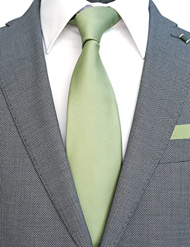 Image of Classic Tie and Pocket Square Set for Men, 3.2-Inch Standard Width