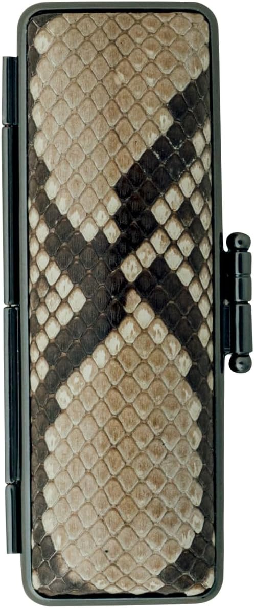 HISOCA 合切袋（大）マチ付［緑地／黒漆／七宝繋ぎ］：印傳屋公式