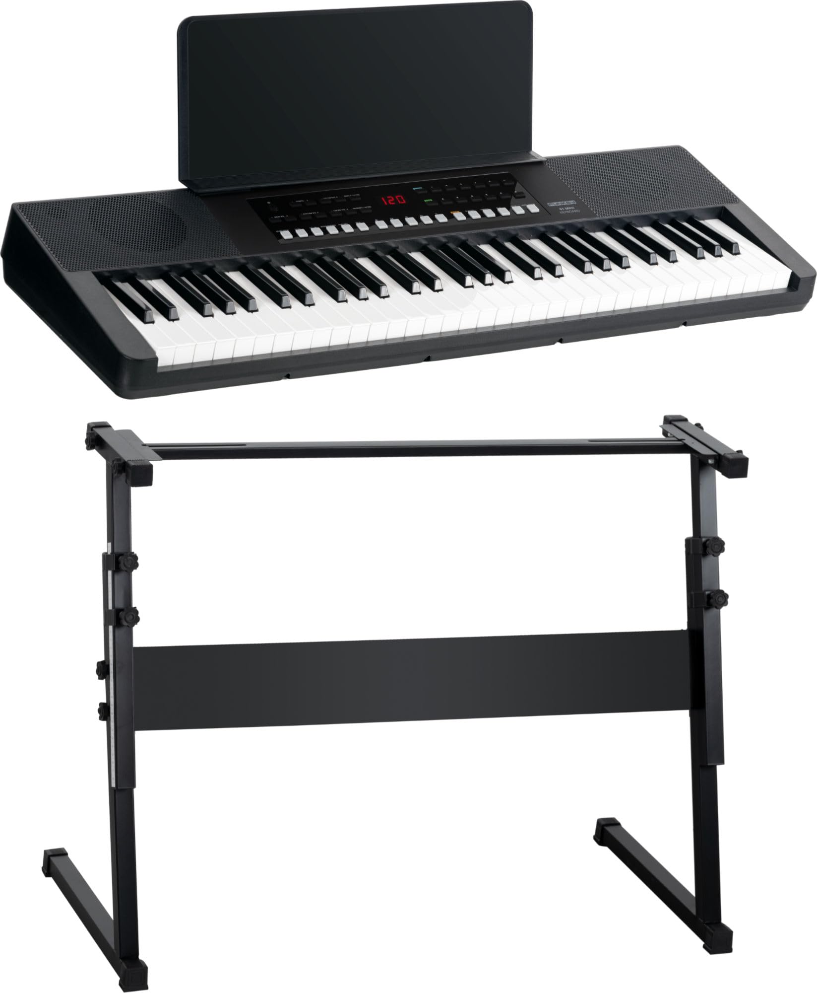 FunKey 61 MKII Keyboard Schwarz Safety Fix Set, Tastatur & Spielgefühl | 61 Standardtasten, Dynamische Spielweise, Split-Funktion zur Tastaturteilung, Dual-Funktion zum Kombinieren von zwei Sounds