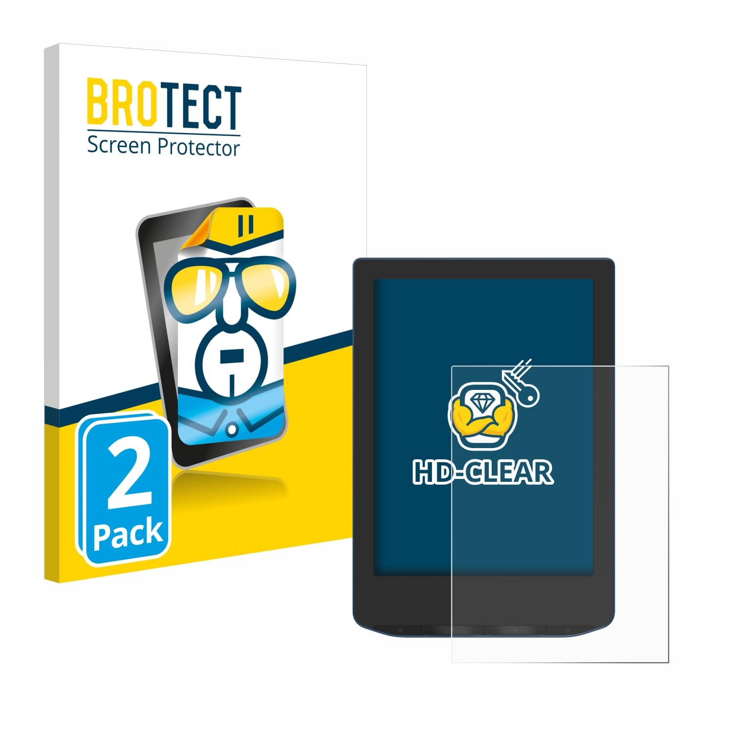 Brotect Pellicola Protettiva per PocketBook Verse Pro Protezione Schermo (2 Pezzi) Trasparente Anti-Impronte