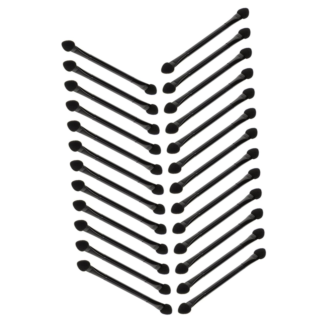 POPETPOP Eyes Lips Makeup Kit 25pcs Eye Shadow Sticks Sponge Brush Sponge Applicator Dual Side Makeup Tool