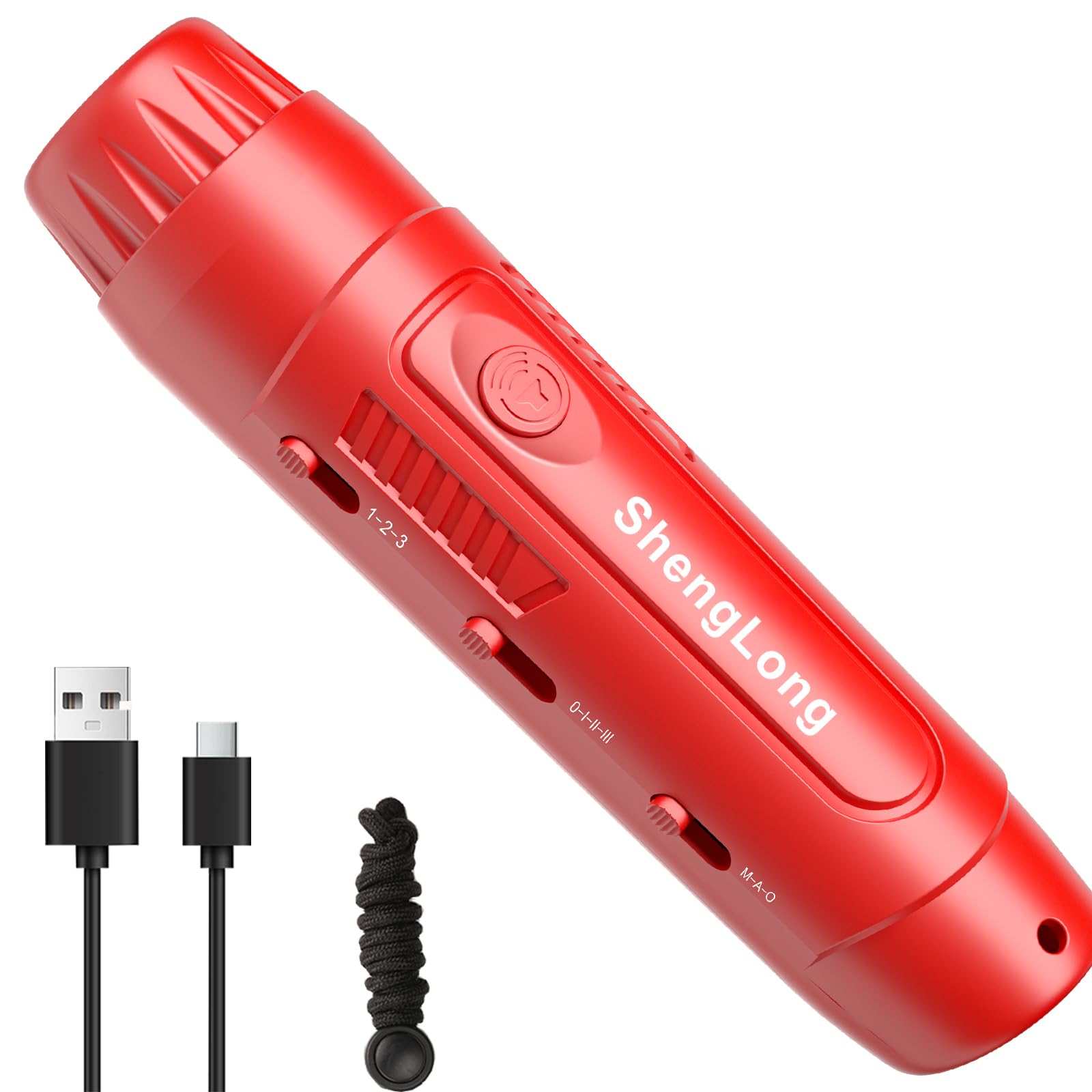 Shenglong Rechargeable Electronic Whistle, 3 Tone & 3 High Volume Hand Whistle for Referee Coaches Teacher, Outdoor Emergency Adult Whistle?Sport Safety Whistle with Lanyard