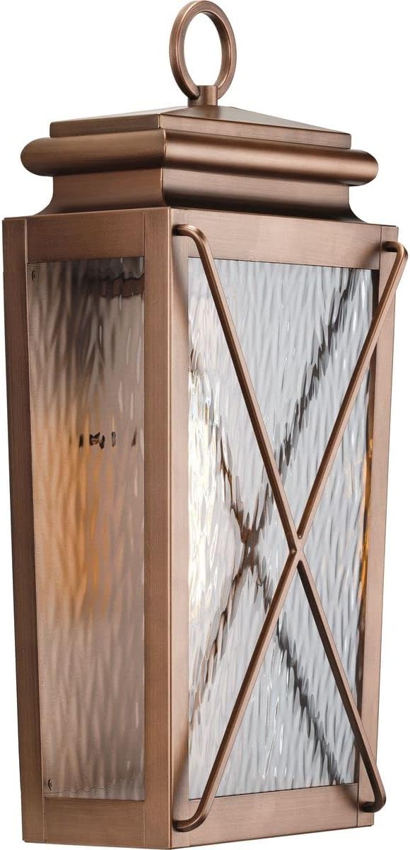 Progress Lighting P560261-169 Transitional One Light Wall Lantern from Wakeford Collection in Copper Finish,