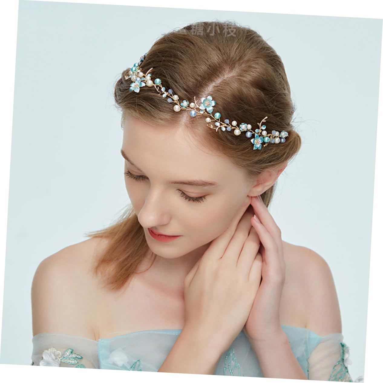 Didiseaon 2piezas Diadema Nupcial Flores De Aleación y Perlas Artificiales Tocado Elegante Para Bodas y Celebraciones Accesorio Para Novias y De Honor