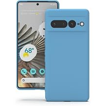 YATWIN Silicone Case for Google Pixel 7 Pro, Soft-Touch Phone Cover - Sky Blue
