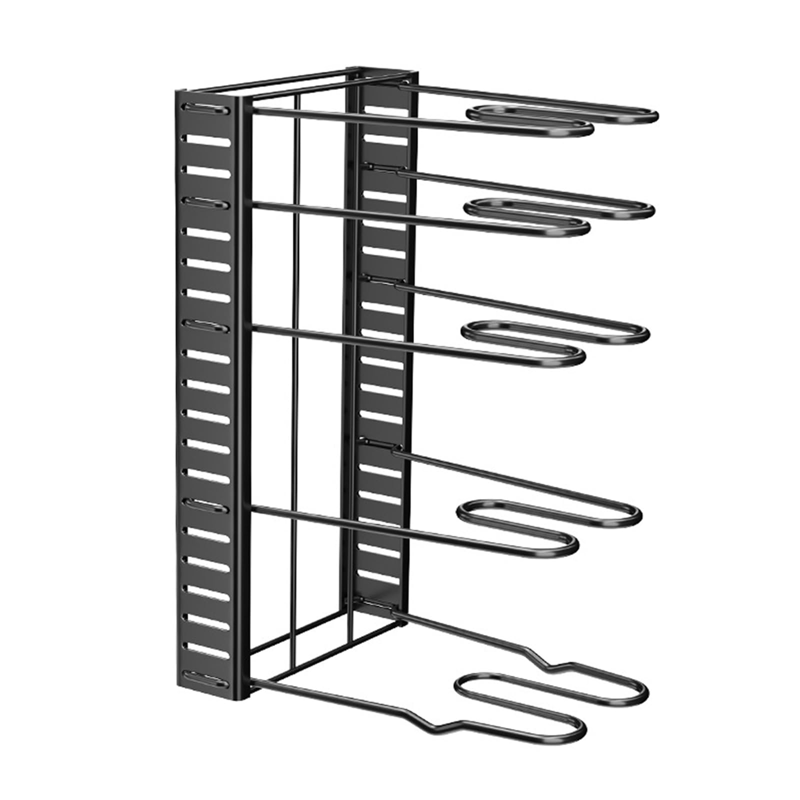 Organizador de armario de cocina de acero expandible, estante de almacenamiento multicapa para ollas, tapa de sartén, diseño de cocina casera, ahorro de espacio, estante de almacenamiento