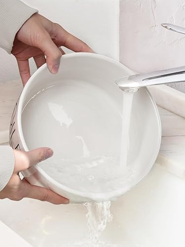 Miniatura 8 de Cuenco de cerámica para perros de 27 onzas, cuenco pequeño de agua y alimentos de 6 pulgadas, plato antideslizante resistente para perros medianos,