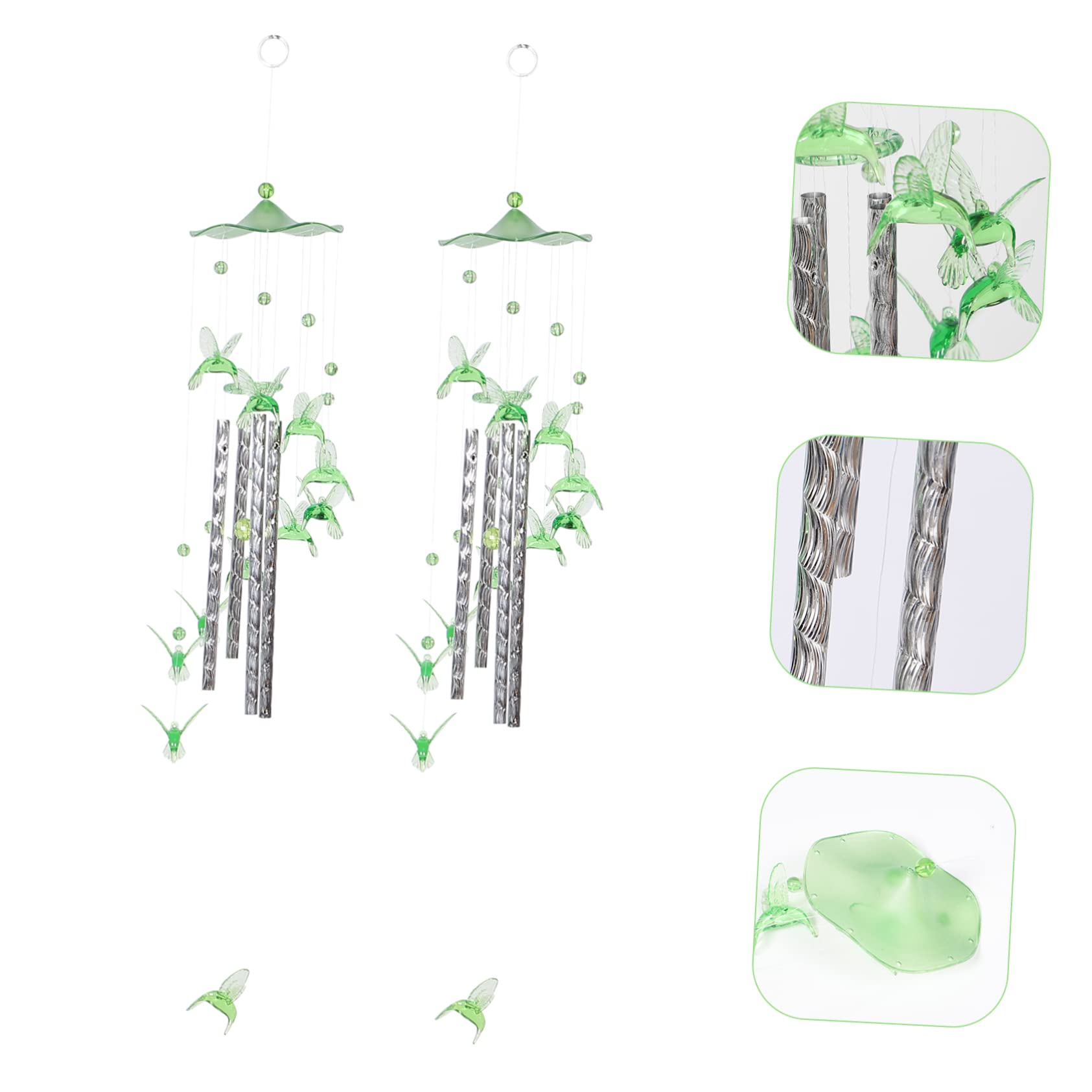Toyvian 5 Set Campanelli Vento Per Esterni Decorazione Da Balcone Con Per Inaugurazione Casa Decorazione Per E 2 Pezzi * 5