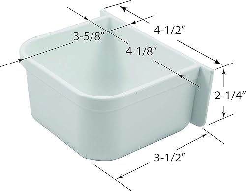 Miniatura 2 de A&H Tool & Die Jaula de loros de repuesto para alimentos y agua (paquete de dos unidades)