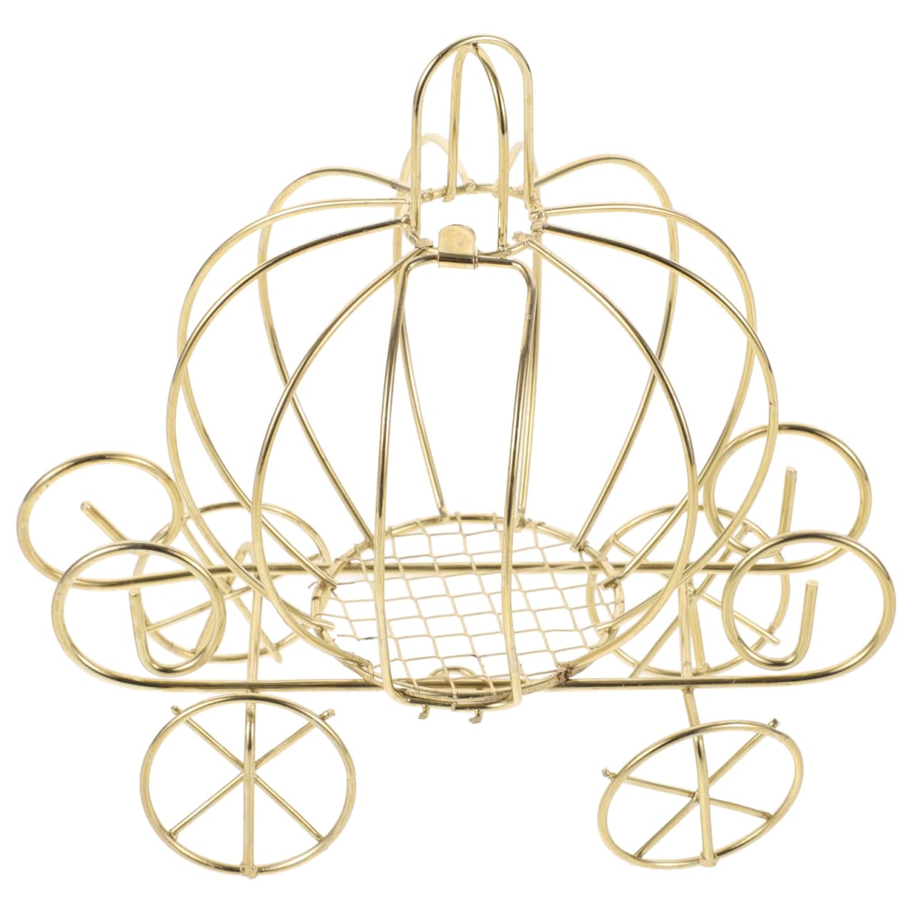 FAVOMOTO Pumpkin Carriage Candy Box, Pumpkin Carriage Golden Decorative Princess Centerpiece Jewelry Holder Hinged Trinket Box Table Centerpiece Decor for Christmas Anniversary Wedding Birthday