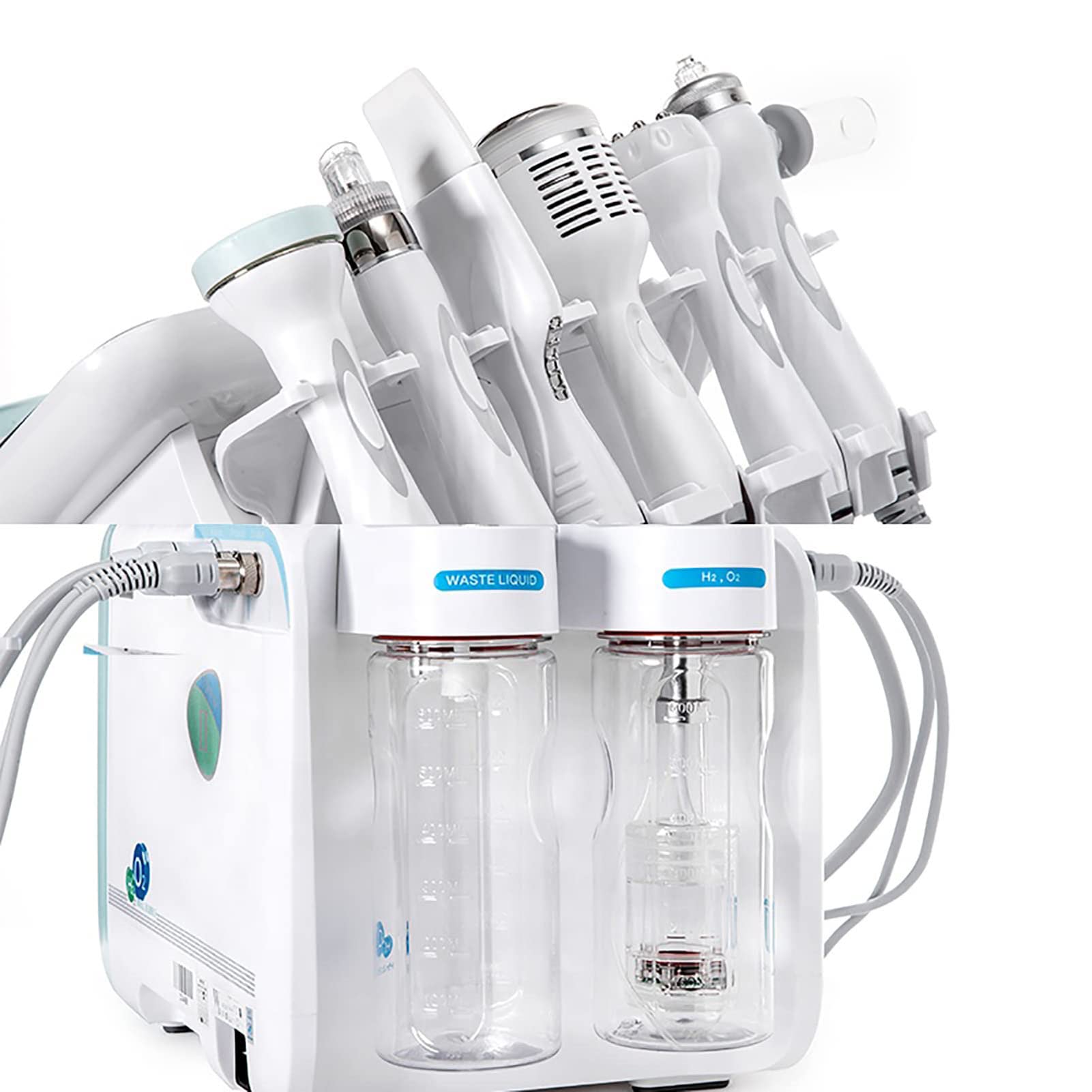 Mascara Facial Luz Led Facial Profesional, Máquina de Cuidado Facial Hidratante de Oxígeno Puro con Máscara Facial LED, Exfoliante de Limpieza Profunda, para Todo Tipo de Piel