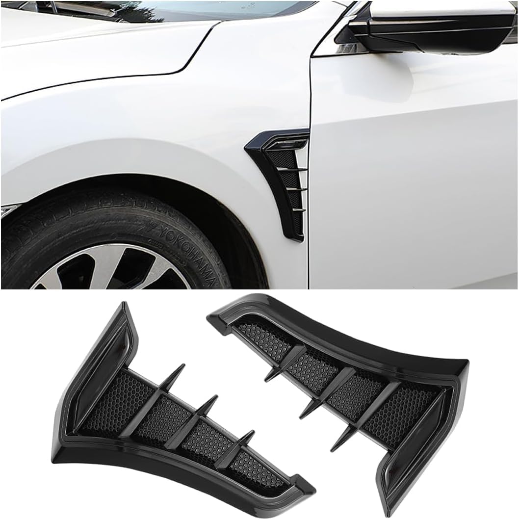 2Pcs Car Side Air Vent for Seat Ibiza St 6F 6J 6L 6L2 6L1 6K 6K2 6K1, ABS Car Front Side Air Vent Cover Trim Air Wing Vent Trim, Air Flow Intake Grille Stickers,A