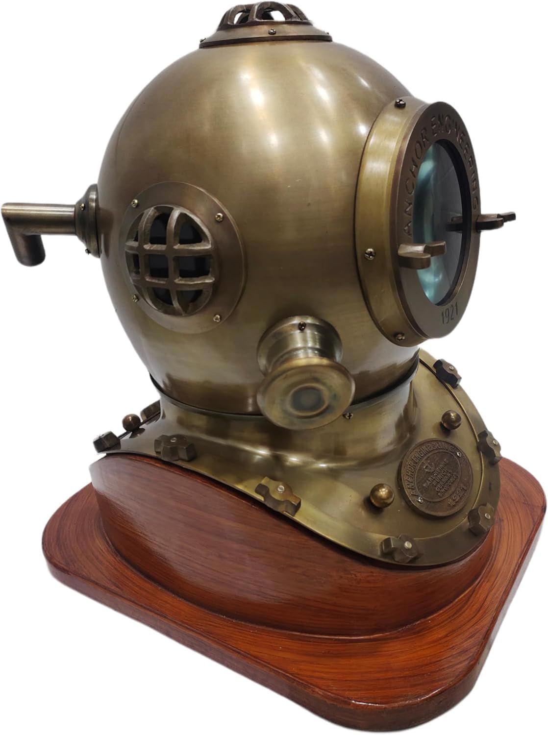 Handmade Nautical Diving Helmet Divers Replica Mark Anchor Engineering Nautical Antique Brown Finish Scuba Diving