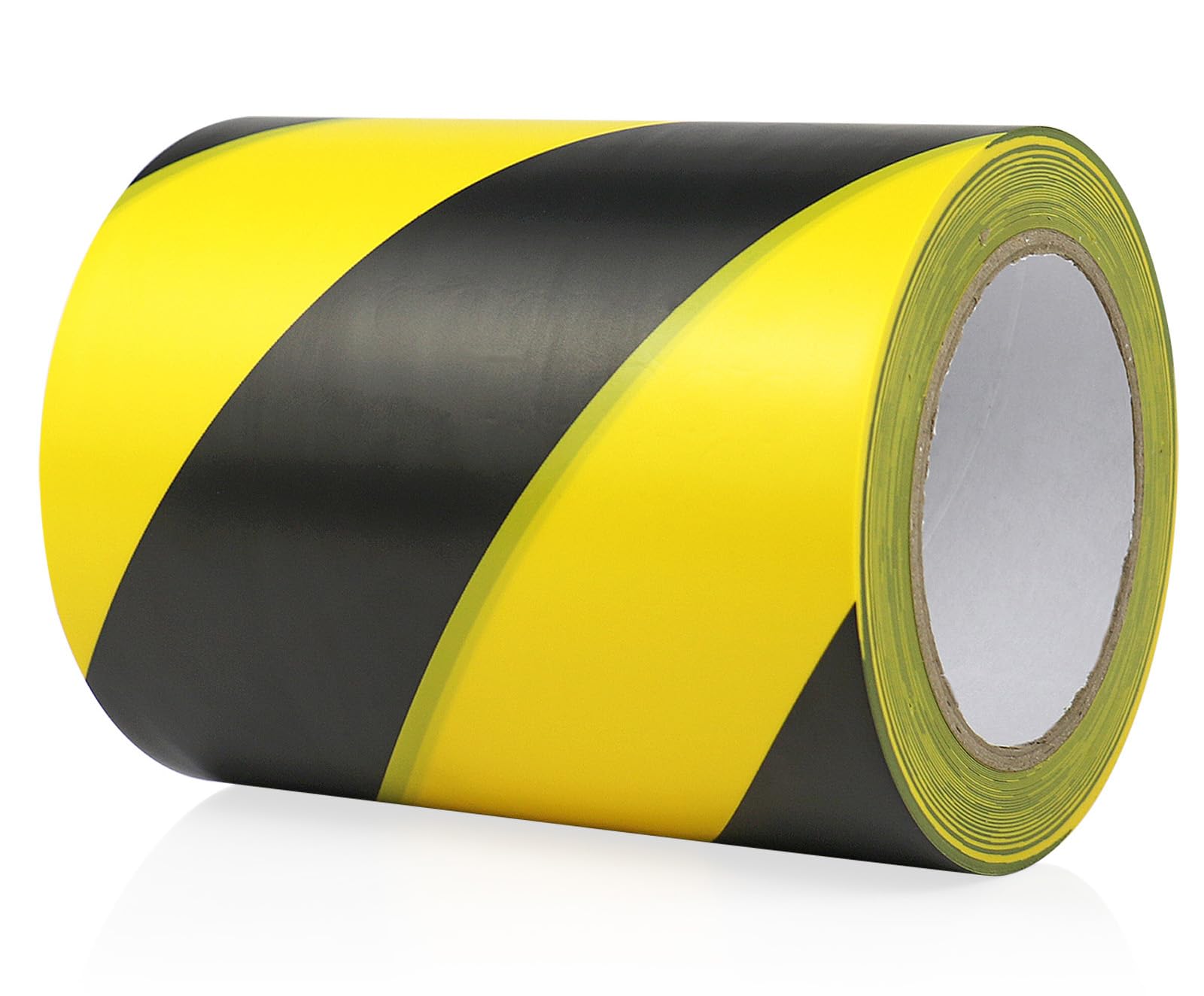 BOMEI PACK Warnklebeband Gelb Schwarz Warnband Gefahr Warnung PVC Für Bodenkennzeichnungen 150mmx33m