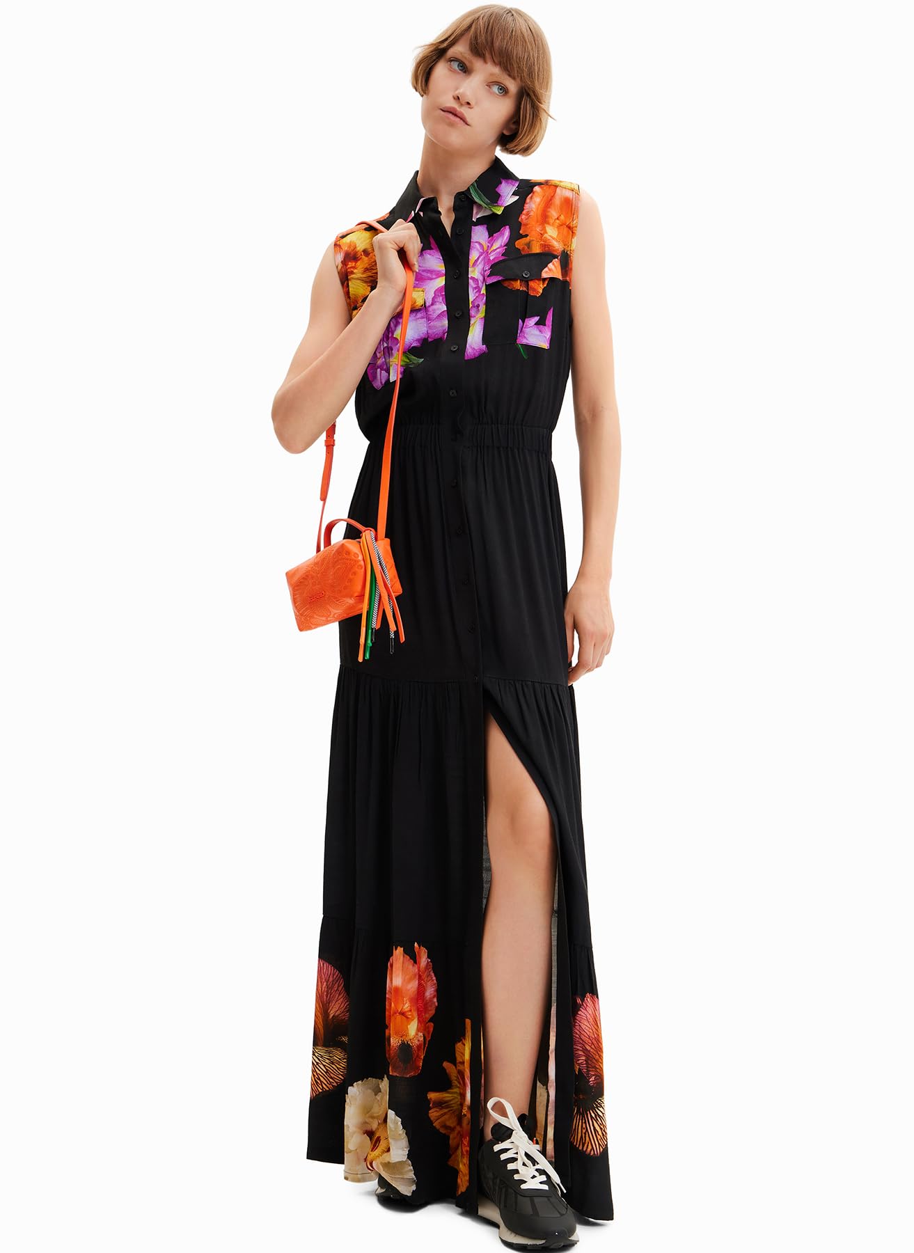 Desigual Vestido de Mujer, Negro, M
