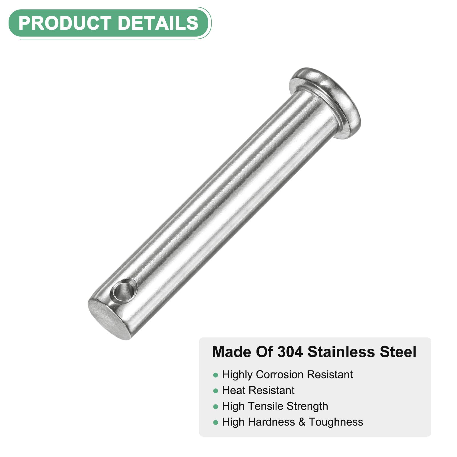 M METERXITY 4-Pack Single Hole Clevis Pins - Image 2