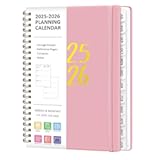 Planner 2025-2026&comma; Monthly and Weekly Calendar Academic Planner &lpar;July 2025 - June 2026&rpar;&comma; Hardcover Planning Agenda Book for Office School Supplies&comma; A5 &lpar;6&period;3" x 8&period;5"&rpar;