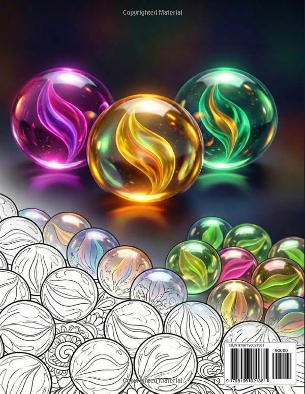 Chromosphere Vol. 1: A Marble Coloring Book Featuring 80 Intricate Designs for Adults and Collectors image 3