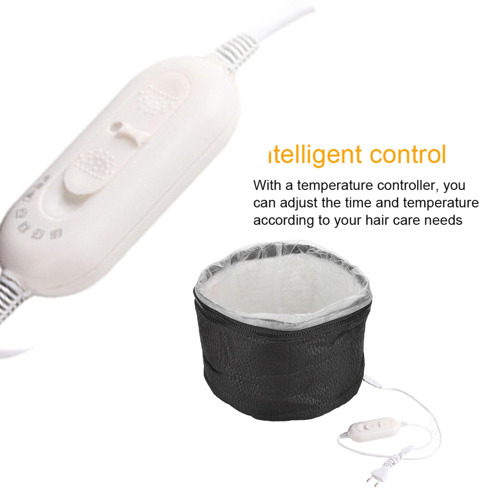 Wtyczka EU 220 V Czapka do gotowania na parze,Elektryczna czapka do pielęgnacji włosów, Czapka parowa Elektryczna, Czapka do gotowania na parze do pielęgnacji włosów w domowym SPA