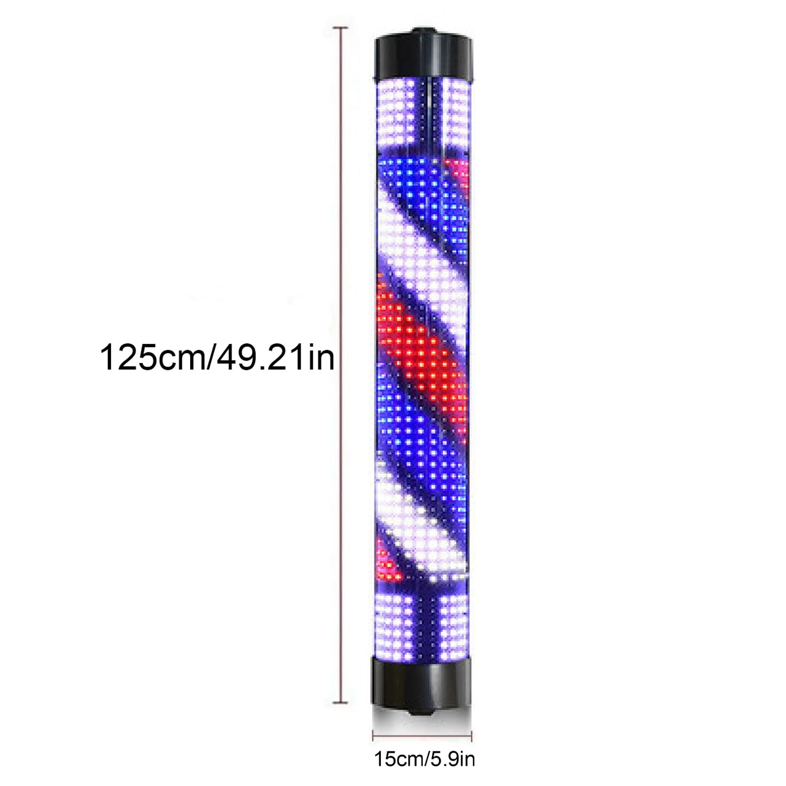 Globe lumineux LED pour barbier, lampe rotative extérieure pour salon de coiffure et salon de coiffure, panneau ouvert accrocheur pour entrée de magasin et affichage de fenêtre pour attirer les