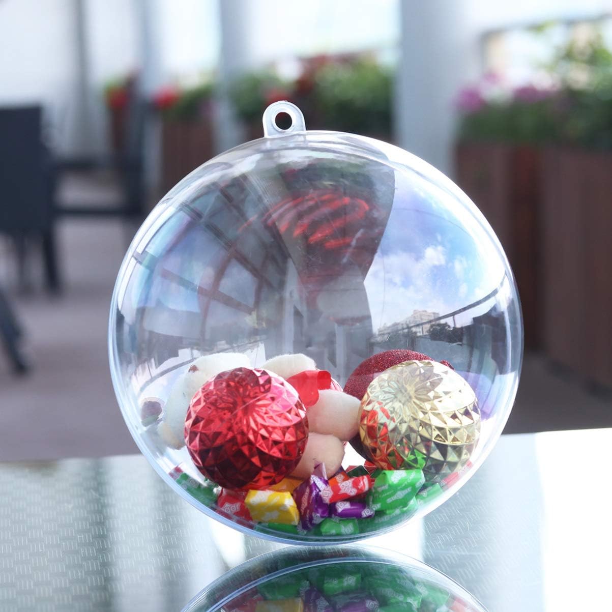 予約販売 本 Frcolor プラスチックボール 球 クリスマス オーナメント ボール 飾り 透明 中空 充填可能 お菓子 キャンディー 紙吹雪 球体 暖炉 ぶら下げ 装飾 Diy 収納 cm Correiodecarajas Com Br