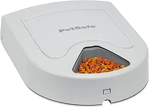 PetSafe Automatic Dog Feeder, 5 Meals, 40 oz Capacity, Plastic, for Dry Food, Multiple Pets