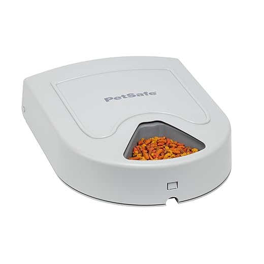 PetSafe 5 Meal Automatic Dog Feeder, Timed Cat Feeder, Food Dispenser - 5 Cups / 40 oz Capacity for Kibbles, Treats, Semi-Moist or Dry Food, Great for Portion Control, Convenient Scheduled Mealtimes