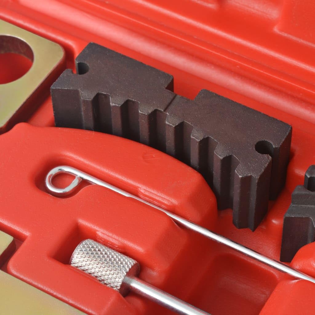 Strumento di regolazione motore in acciaio al carbonio per motori Alfa Romeo Vauxhall Opel 1,6L e 1,8L con valigetta, adatto per riparazione, manutenzione e montaggio in officina e garage