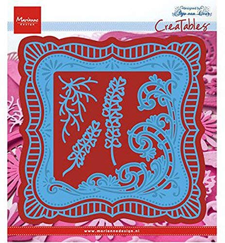 Marianne Design Creatables Anja's Frilly Square Die, Metal, Blue, 18.5 x 16.4 x 0.2 cm