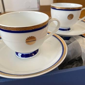 Amazon.co.jp: 菊の御紋入り ゴールドライン カップ ソーサー 5