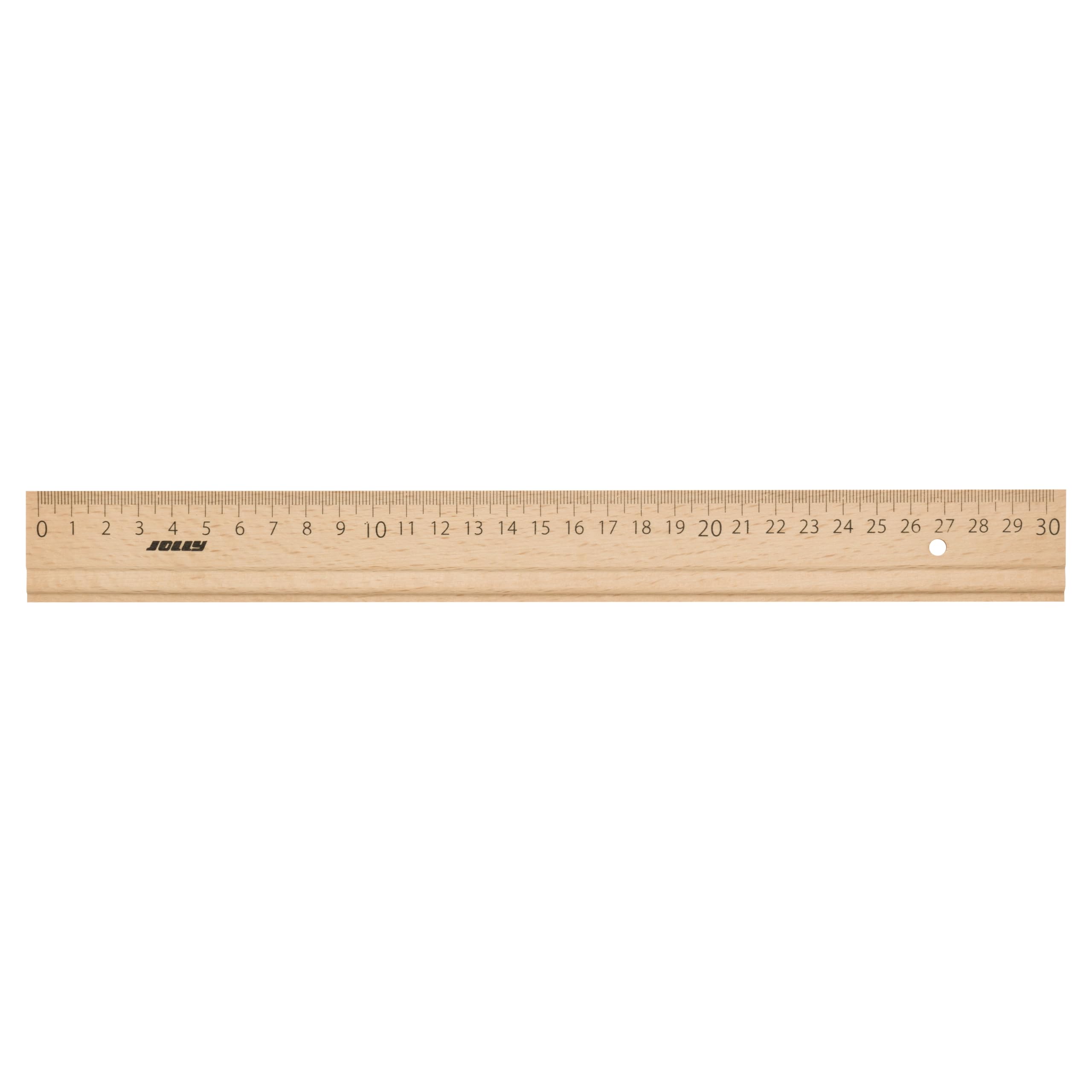 JOLLY Righello universale in legno 30 cm infrangibile per scuola