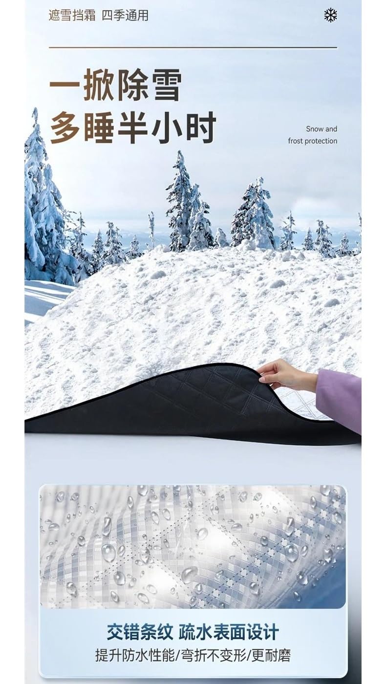 Couverture Pare-Brise Voiture Couverture Universelle De Neige Pour Pare-brise De Voiture Couverture De Pare-brise Avant De Voiture Imperméable Anti-gel Accessoires Automobiles Bache Pare-Brise