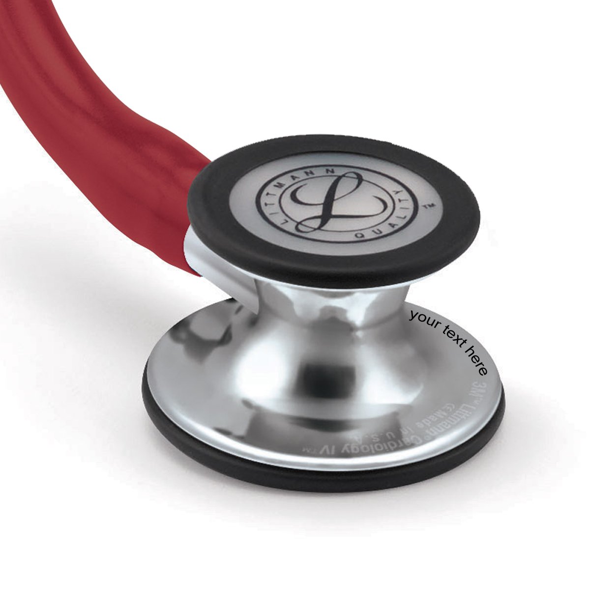 3M Littmann Cardiology IV Estetoscopio con Grabado Gratuito y Linterna Pupilar de Regalo (Burdeos/Mirror Edition)