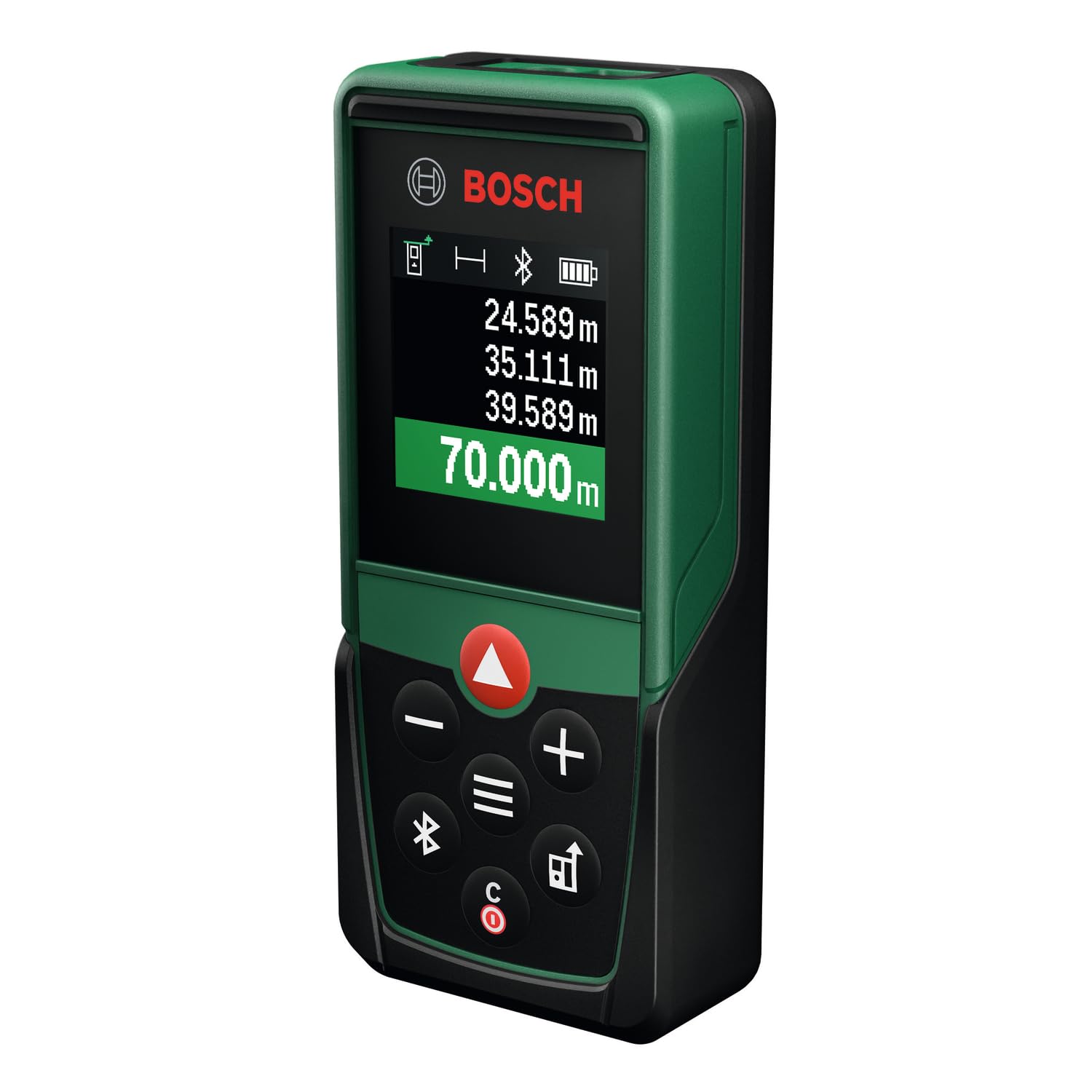 Bosch Laser Measure PLM70-23C (Measuring Range up to 70 m, Bluetooth connectivity, Area and Volume calculations, high-Quality Color Display, Bosch MeasureOn app Compatible) ​