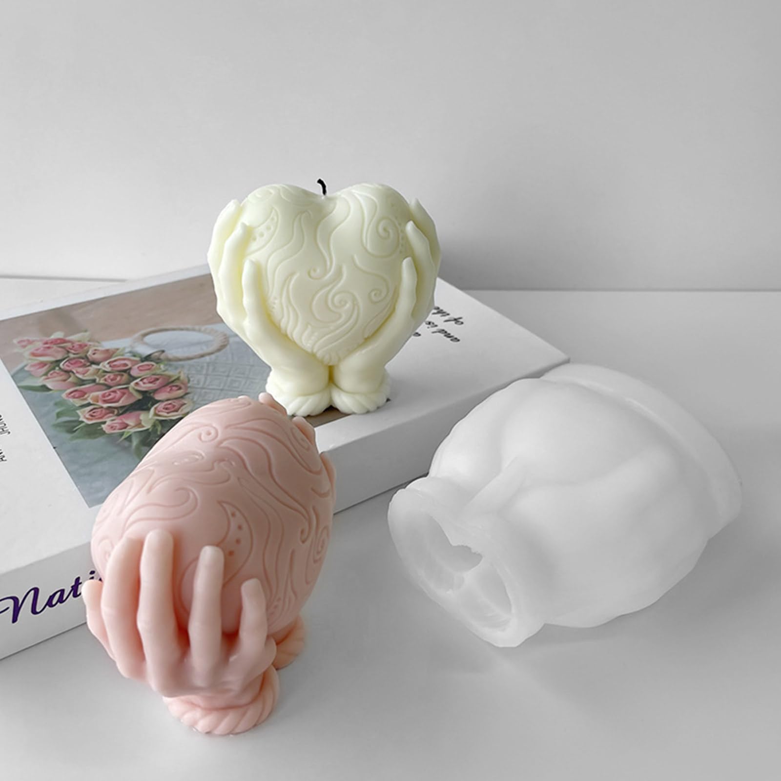 Stampo a forma di cuore | Stampo per sapone in cera | Stampo