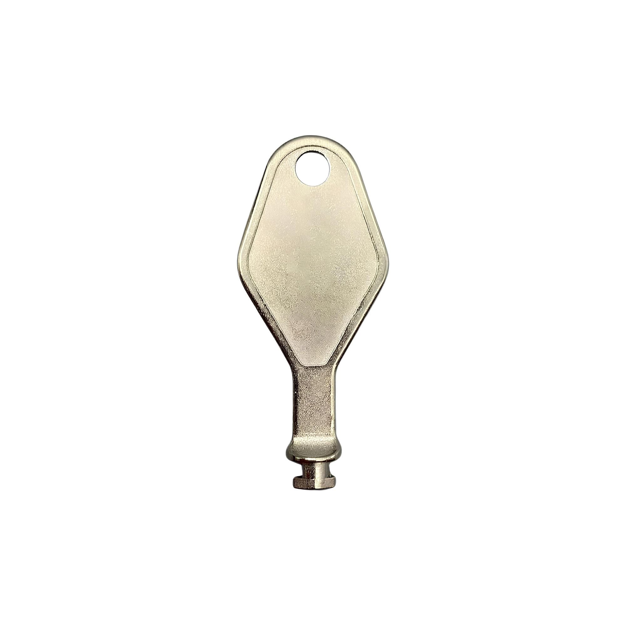 Brixwell Release Key Die Cast for Detachable Window Restrictor Stay, 2-1/8" Length, Mill Finish, Window Restrictor Key for Safety Locks, Die Cast Window Unlock Key for Residential Use