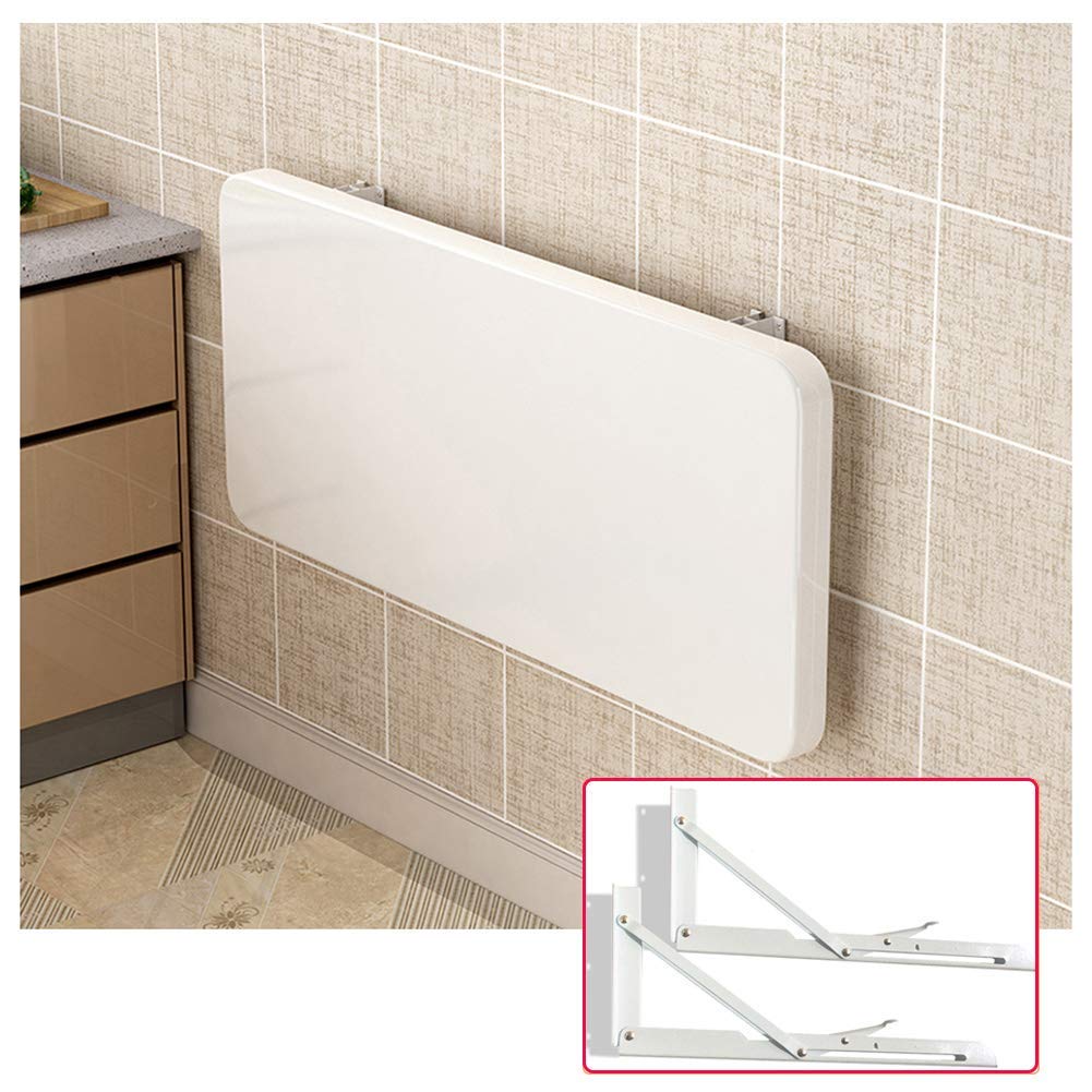 Établi mural pliante bois table flottante cuisine et bureau
