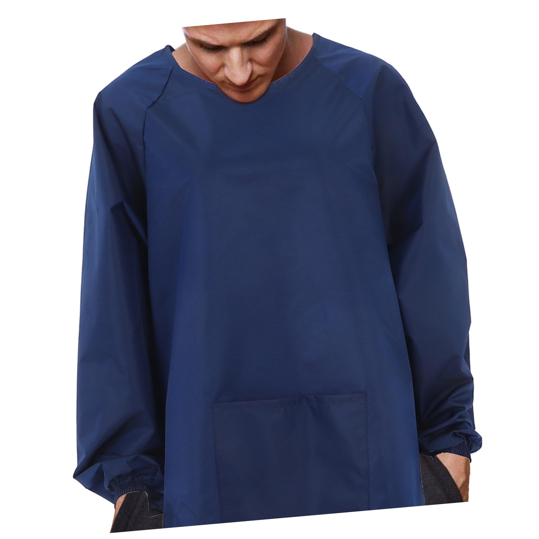 NUOBESTY Tablier Tissu Résistant à L'huile L'abrasion Long Imperméable à Manches Longues pour Homme et Femme Tâches Ménagères Cuisine
