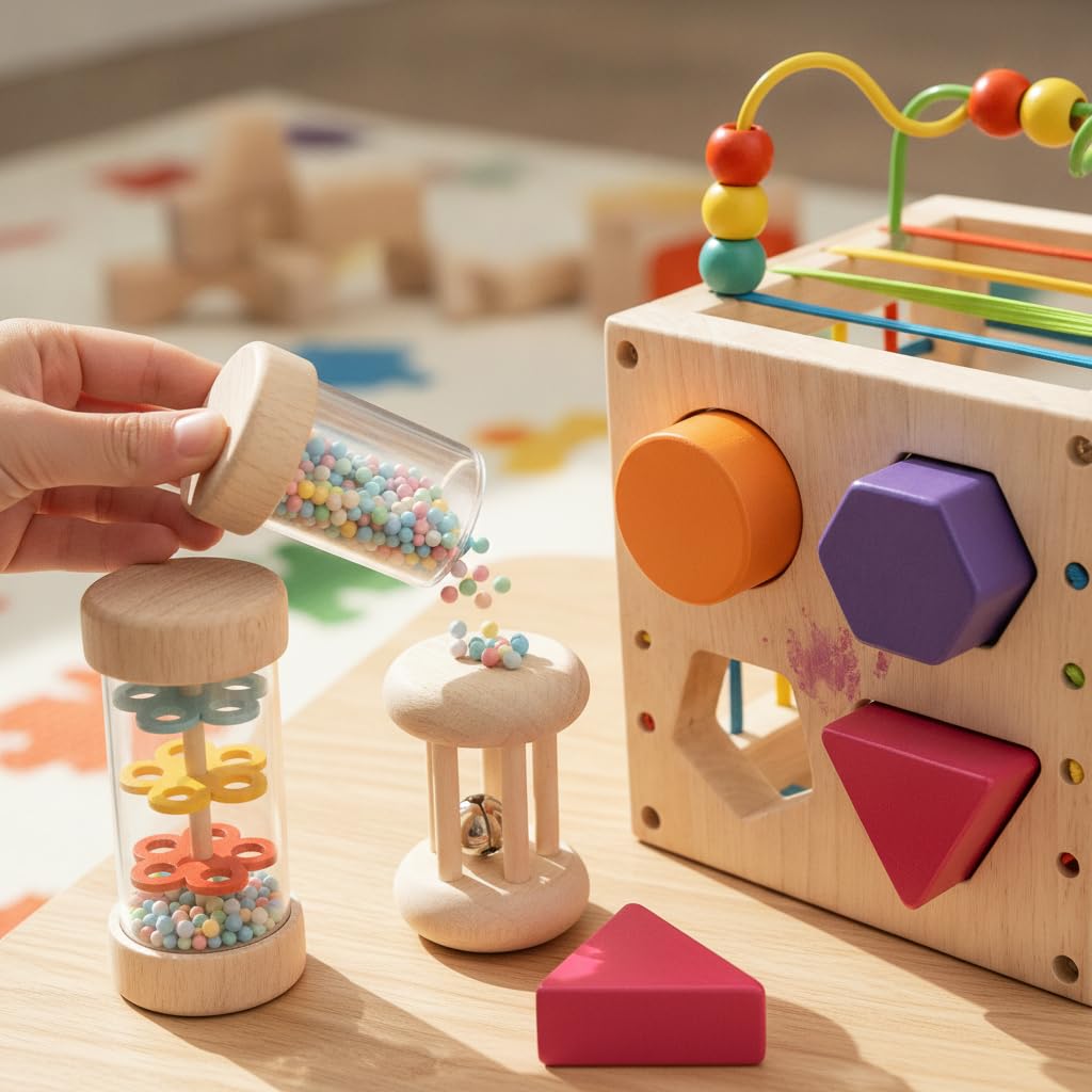 Gioco a di Forme, Cubo 6 Legno